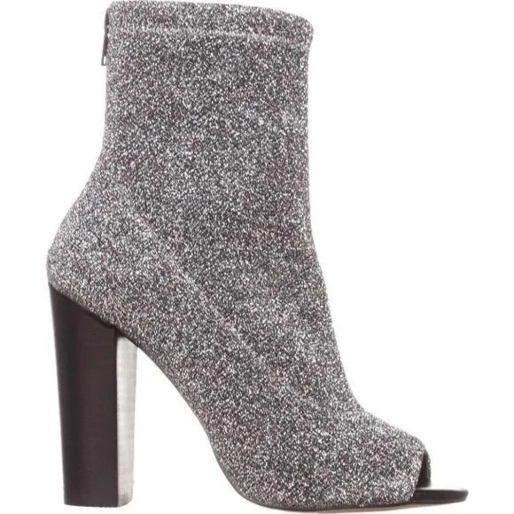 Aldo Loviradda Metallic Open Toed Booties Size 8.5